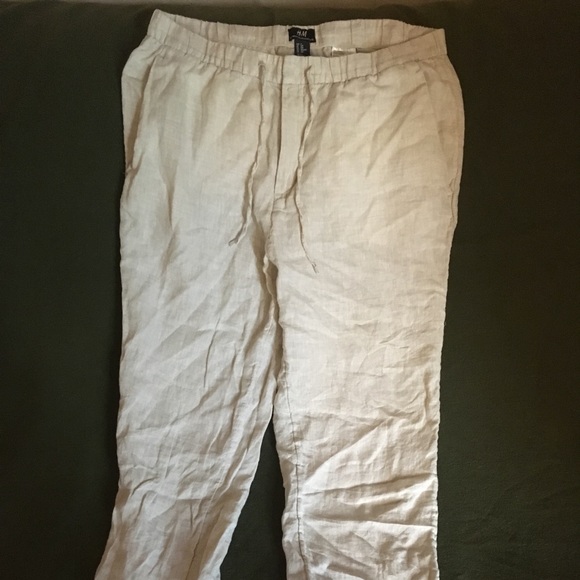 H&M Pants Linen Pants Poshmark